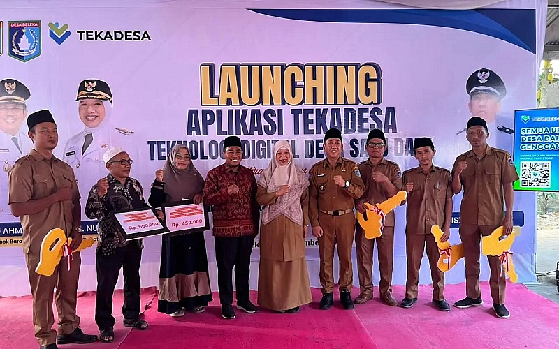 Launching Aplikasi TEKADESA (Teknologi Digital Desa Satu Data) di Desa Beleka Tahun 2025